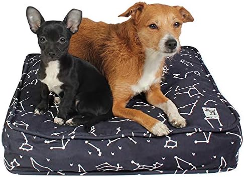 Molly Mutt Small Dog Bed Cover -Rocketman Print - Measures 22”x27”x5’’ - 100% Cotton - Durable - Breathable - Sustainable - Machine Washable Dog Bed Cover