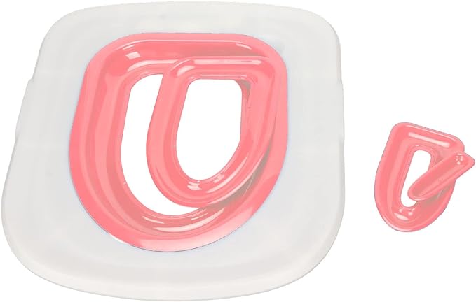 Cat Toilet Training Kit Dog Toilet Trainer Universal Reusable Environmentally Friendly Cat Toilet Pads Pet Toilet Trainer for Pet Cleaning (M-White Tray, 1 Pink Inner Support)