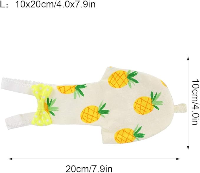 Pet Bird Diaper, Diaper Flying Costume Reusable Diaper Washable Parrot Diapers Bird Flight Suit Diaper Parrot Nappy Clothes for Pet Supplies L Yellow