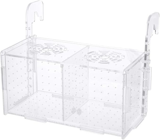 POPETPOP Fish Breeding Box - Box for Fish Tank Acrylic Fish Box Fish Acclimation Box Hatchery Incubator Aquarium Box for Small Fish Shrimp