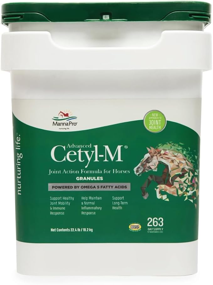 Manna Pro Cetyl-M Joint Supplement for Horses - Powered by Omega 5 Fatty Acids - 22.4 lb