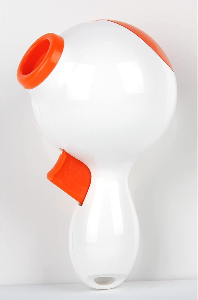 Pet Treat Launcher, Feed with Fun Dog Treat Launcher in Orange/White