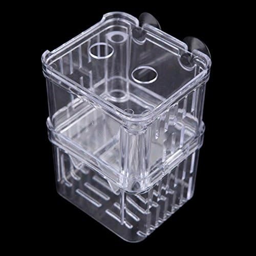 Fashionclus Aquarium Fish Breeder Rearing Trap Box for Hatchery 3.15x2.75x4.33in