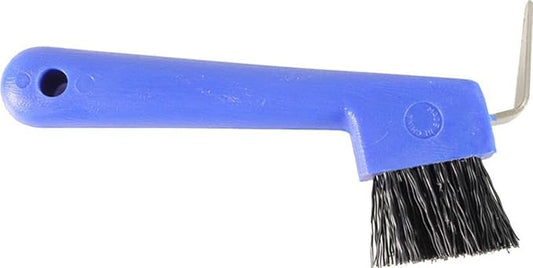 245852 267304 Hoof Pick with Brush, Blue, 7"