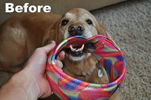 Replacement Dog Exerciser Rings for 65-ft. Flying Ring Launcher | Replacement Rings Only (Launcher Not Included) | Made of Extra Tough Spandex | Set of 3