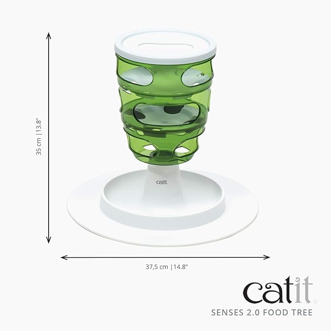 Catit Senses 2.0 Food Tree - Sturdy Tree-Shaped Slow Feeder