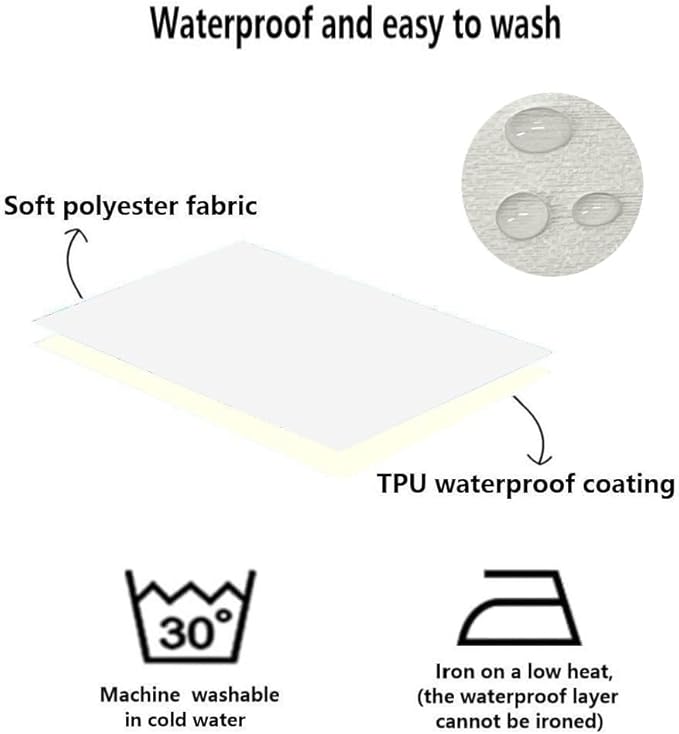 Waterproof Dog Bed Liner Removable for Dog Beds 41 x 29 Inch