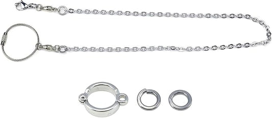 1 Set of Birds Foot Chain Metal Parrot Ankle Foot Ring 12mm Split Parrot Leg Ring Light Light Weight Ankle Foot Ring Chain for Bird Pet Parrot