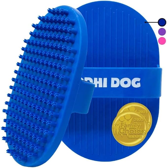 Bodhi Dog Shampoo Brush | Pet Shower & Bath Supplies for Cats & Dogs | Dog Bath Brush for Dog Grooming | Long & Short Hair Dog Scrubber for Bath | Dog Wash Brush