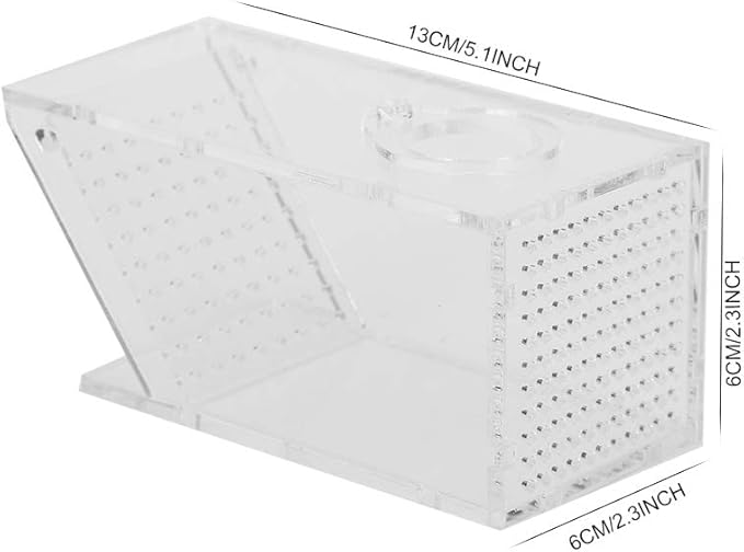 hong Fish Trap Catcher Box, Fish Tank, Tasteless Non-Toxic Safe for Fish Tank Aquarium