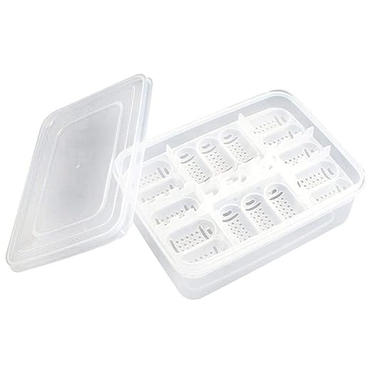 Reptile Egg Incubator Professional Hatcher Hatching Box Case Tray Plastic Breeding Incubator for Hatching Snake,Lizards, Reptiles,Gecko(16 Slots Without Thermometer)
