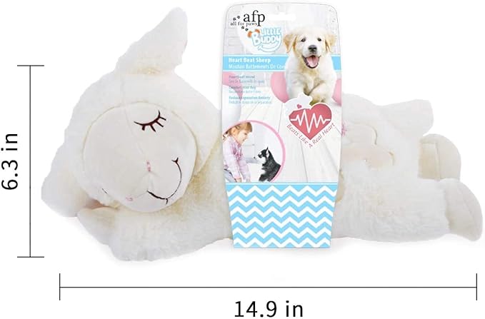 ALL FOR PAWS Heartbeat Dog Toy for Puppy,Dog Behavioral Sleep Aid Puppy Toys,Puppy Heartbeat Stuffed Animal,Dog Anxiety Relief