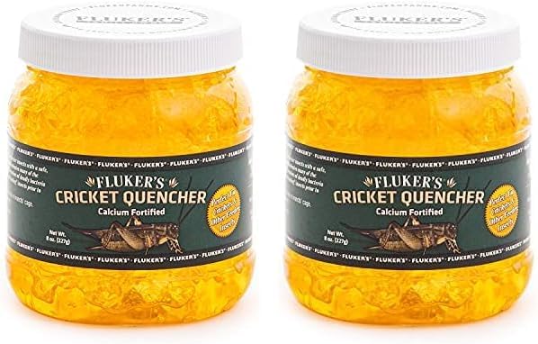 Fluker's Cricket Quencher Calcium Fortified, Easy to Use Gel Formula, 8 oz (Pack of 2)