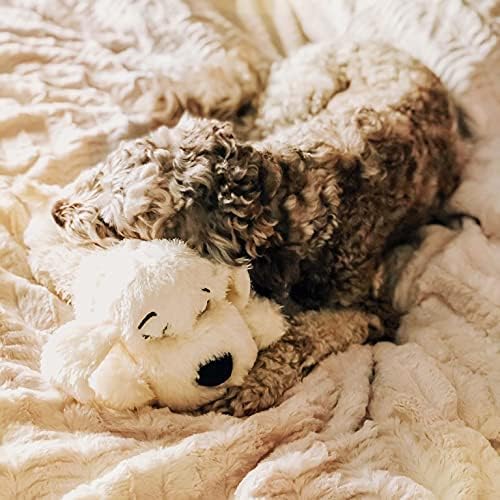 SmartPetLove Snuggle Puppy Heartbeat Stuffed Toy for Dogs - Pet Anxiety Relief and Calming Aid - Golden