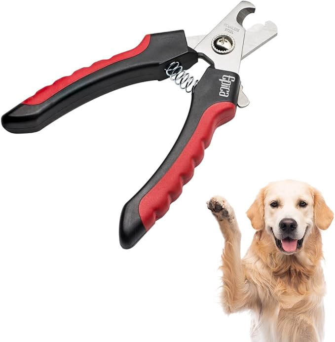 Epica Cat Nail Clipper, Dog Nail Clipper | Cat Nail Clippers with Safety Guard, Cat Claw Clippers | Dog Nail Clippers for Small Dogs, Puppy Nail Clippers | Cat/Dog Nail Clipper, Small/Medium Black