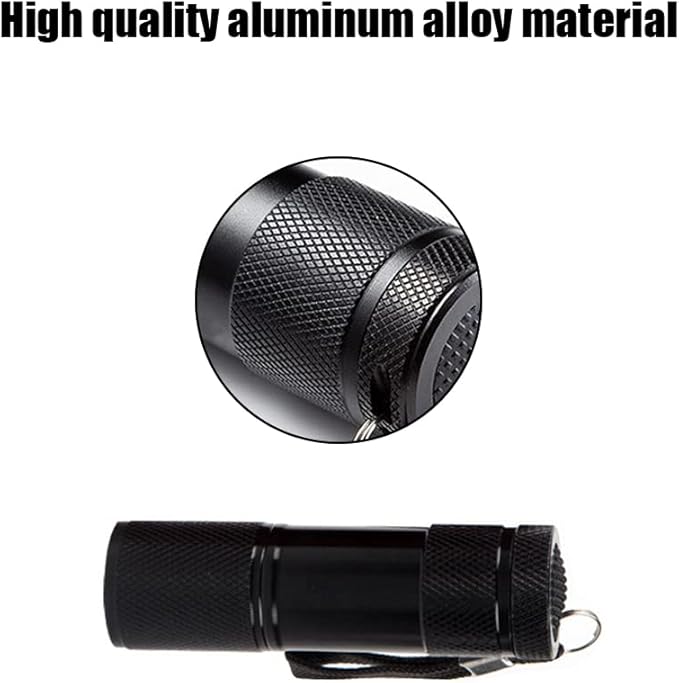 Flashlight Black Light UV Flashlight Black Light Flashlight Mini 9 LED 395nm Black Light for Pet Urine Detection Dog Cat Urine Detector for Dry Urine Stains, Bed Bugs, Scorpions