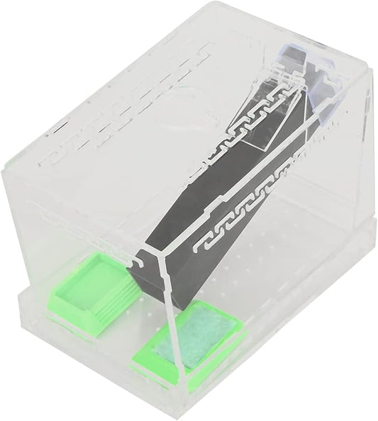 Pssopp Cricket Keeper Acrylic Cricket Pen with Hiding Tubes Transparent Design Convenient for Cricket(S)