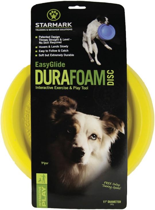 Starmark Easy Glide DuraFoam Flying Disc Dog Toy, Color Varies 11"