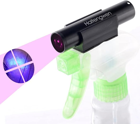 UV Light 365nm Pet Urine Detecting Flashlight with Black Filter Blacklight Torch