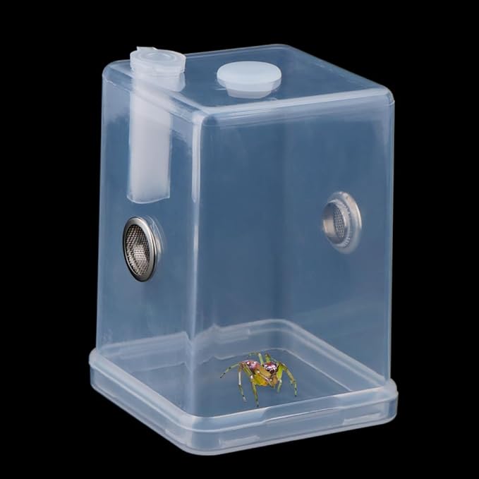 Jumping Spider Breeding Box Tarantula Transparent Terrarium Insect Habitat Hatching Container Cage Feeding Box