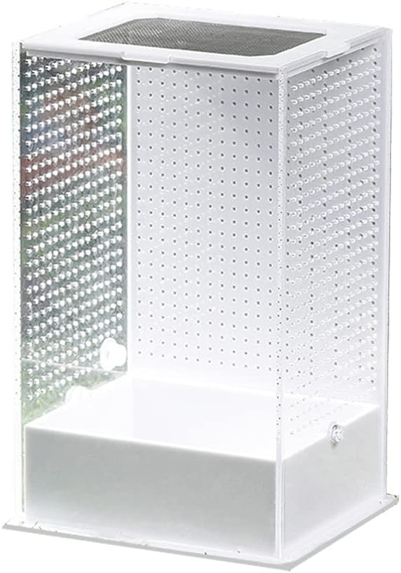 balacoo Magnetic Acrylic Reptile Breeding Box Terrarium Cage Tank for Tarantula Scorpion Sling Isopods Lizards Mantis