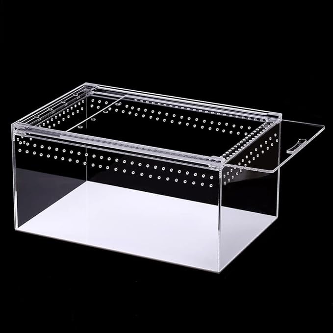 Acrylic Magnetic Clear Vivarium Cover breeding Box Terrarium Covers Transparent Reptile lid