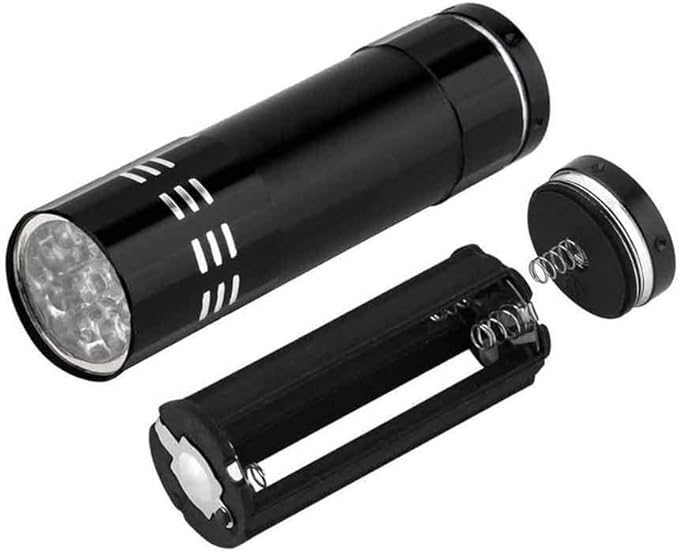 UV Flashlight Black Light, Handheld Blacklight Flashlights 9 Led 395nm Mini Light Torch Pet Urine Detector for Dog Pet Urine Stains, Dry Stains, Bed Bug, Matching with Pet Odor Eliminator