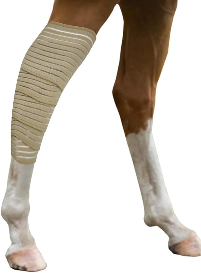 Elastic Polo Leg Wrap Compression Bandage for Horses, Dogs, Cats, Sheep, Cow, Dog Wound Care, Vet Wrap