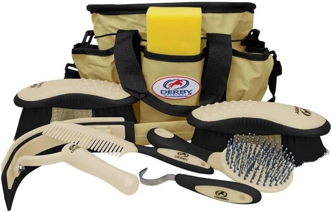 Derby Originals Premium Ringside 8 Item Horse Grooming Kits - Available in Eight Colors