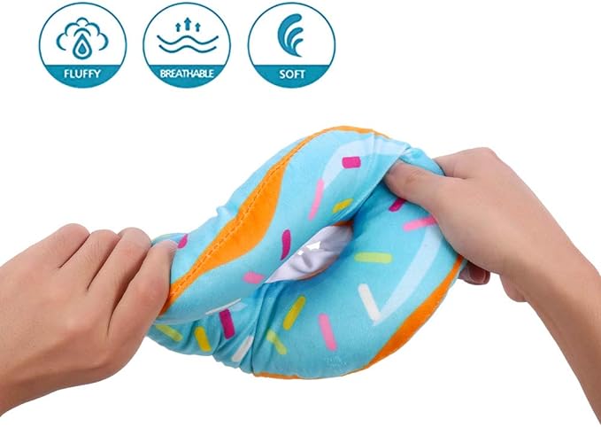 Cat Cone Collar Soft, Cat Recovery Collar Cute Cat Donut Adjustable Elizabethan Cone Cat Cones to Stop Licking Comfortable Lightweight Neck Cone for Cats Kittens After Surgery