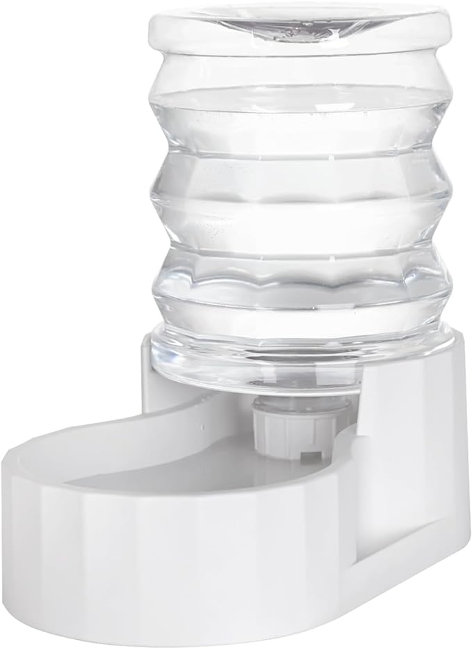 RIZZARI Gravity 5L Pet Waterer, Automatic Plastic Water Dispenser, Large Capacity Water Feeder for Cats and Small and Medium-Sized Dogs (5L,Without Filter)