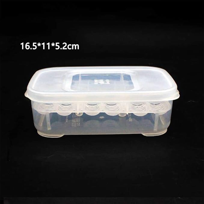 12 Grids Reptiles Eggs Incubator Tray,Incubation Box for ing Snake, Lizards,Reptile Breeding Box Reptile Transparent Box Incubator Supplies