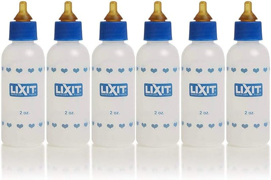 Lixit 2oz Nursing Bottle for Small Animals (2oz, Pack of 6)