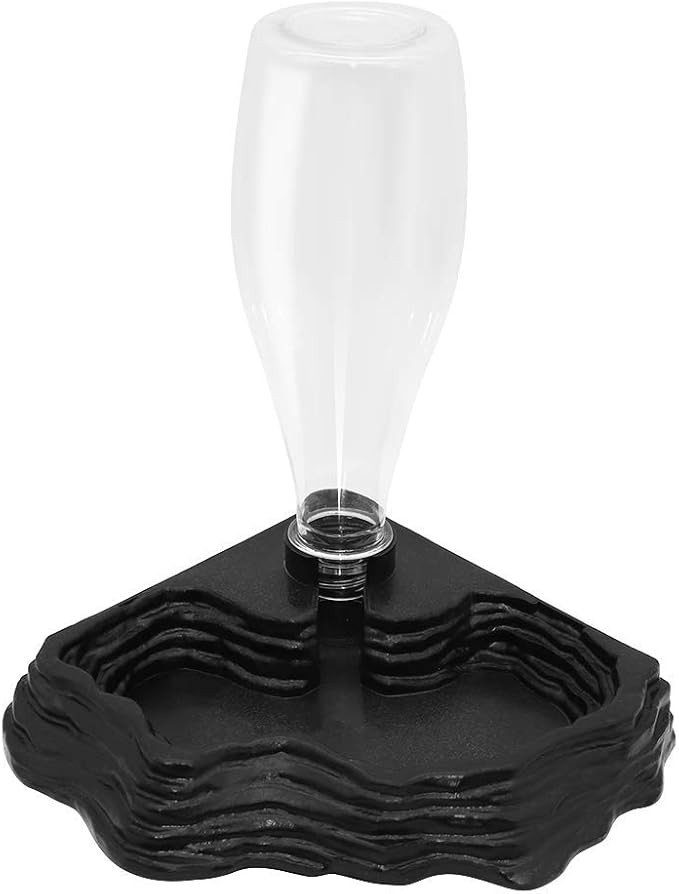 SLSON Reptile Water Feeder Automatic Water Dispenser Waterer 13.5Oz Feeding Accessories for Turtle Bearded Dragons Lizards Geckos for Terrarium Tank