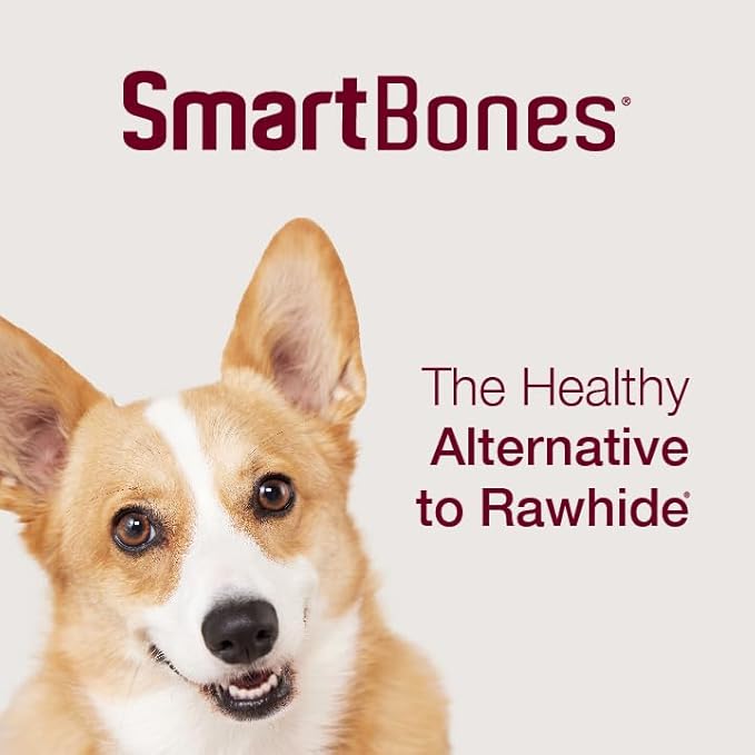 SmartBones Smart Twist Sticks, Rawhide Free Dog Chew Sticks, Made With Real Chicken, 50 Sticks (Pack of 1)