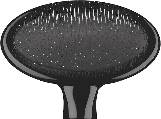 CONAIRPRO dog & cat Slicker Brush, Cat Brush for Shedding, Removes Tangles, Mats & Loose Hair, Firm Metal Pins for Effective Brushing, Memory Gel Grip Handle