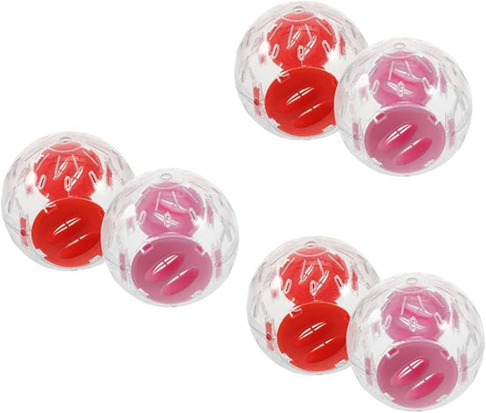 6 Pcs Small Hamster Sports Ball Exercise Balls for Guinea Pig Small Hamster Ball Dwarf Hamster Exercise Balls Chinchilla Running Balls Hamster Running Balls Guinea Pig Ball