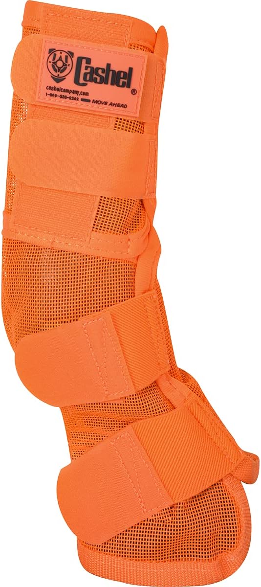Cashel Crusader Leg Guard Fly Boots, Orange, Arabian