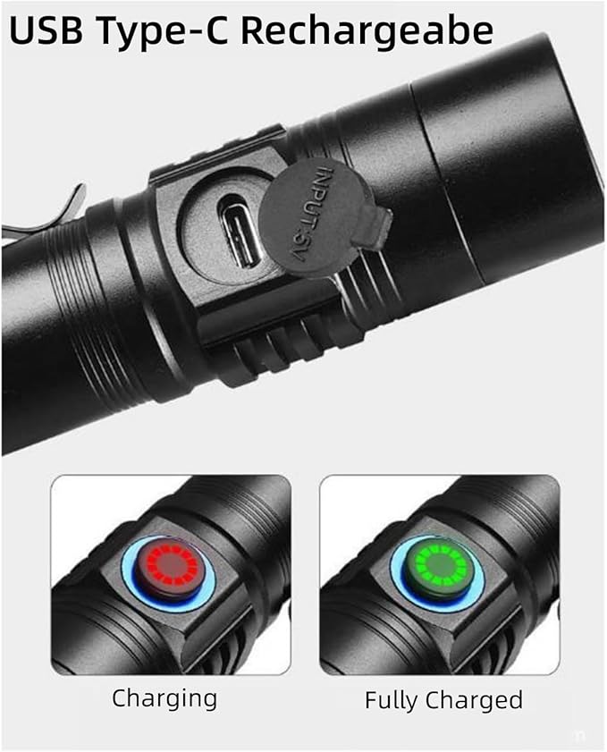 WINDFIRE Rechargeable UV Flashlight, 365nm Black Light Ultraviolet Flashlight High Power 10W, Portable Pocket UV Flash Light for Dog Urine, Pet Stains, Scorpion Bed Bugs, Resin Curing Detecting