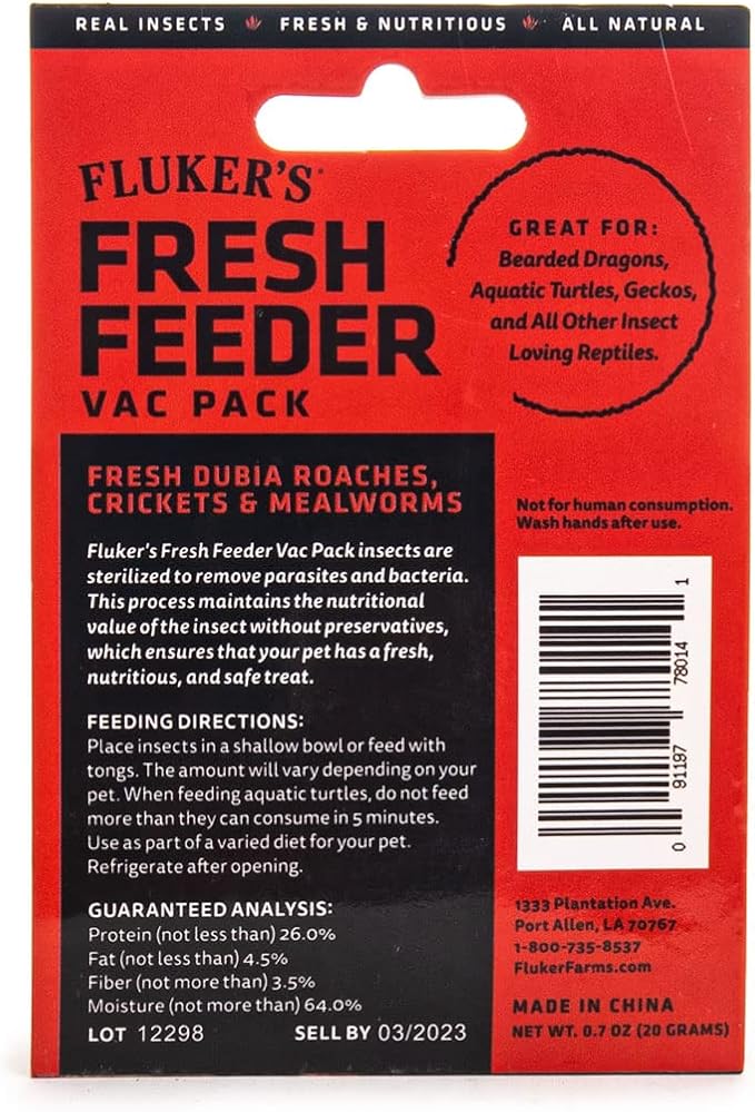 Fluker's Fresh Feeder Vac Pack Variety Mix 0.7oz (Pack of 2)