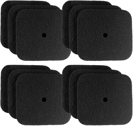 HQRP 12-Pack Replacement Carbon Filters Compatible with Catit Hooded Cat Litter Pans 50685, 50700, 50701, 50702, 50722, 50695 & 50696