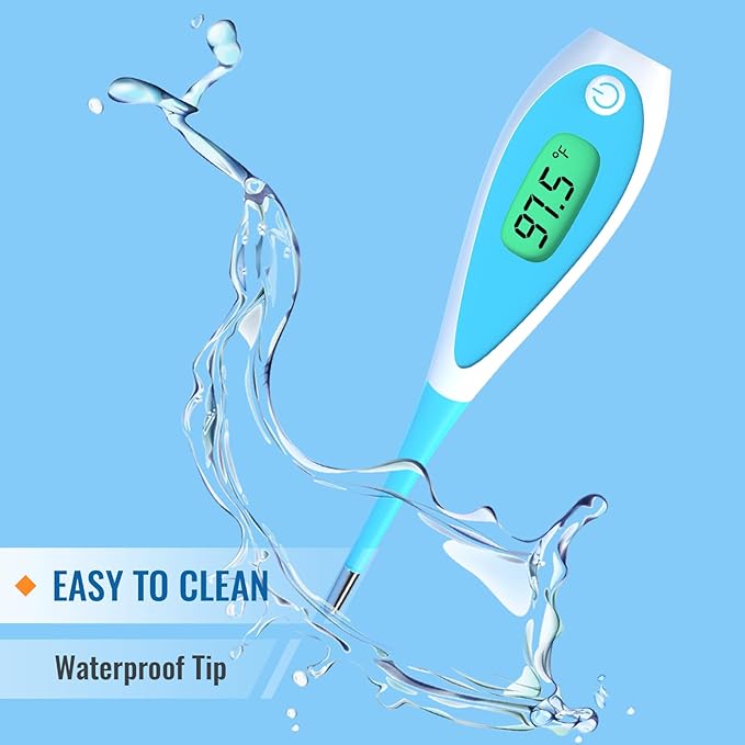 Boncare Thermometer for Adults with 10 Seconds, Oral Thermometer for Fever
