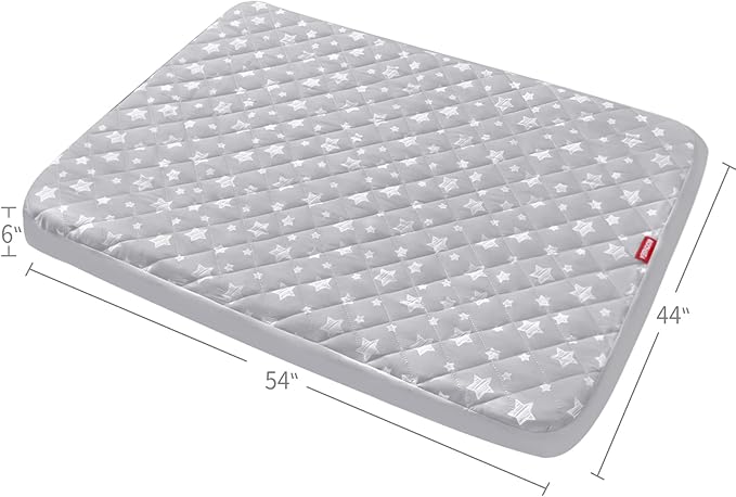Dog Bed Covers Replacement Washable Pet Hair Easy to Remove, Waterproof Dog Bed Covers Noiseless Quilted, Pet Bed Cover Lovely Grey Star Print, Puppy Bed Cover 44x54 Inches, for Dog/ Cat, Cover Only
