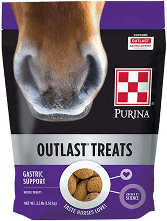 Purina Outlast® Horse Treats | Supports Digestive Health | 3.5 lb Bag