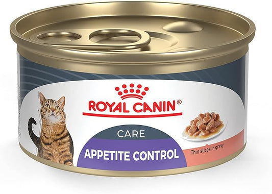 Royal Canin Feline Care Nutrition Appetite Control Thin Slices in Gravy Wet Cat Food, 3 oz can (24-count)