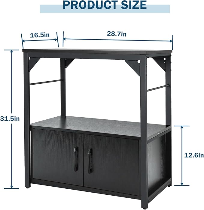 20 Gallon Fish Tank Stand Aquarium Stand with Storage Cabinet, Fish Tank with Stand for Fish Tank Accessories Storage for Fish Lovers Bearable 500 Ibs