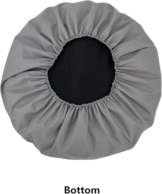 Round Dog Bed Cover Waterproof Light Grey 42 Inch