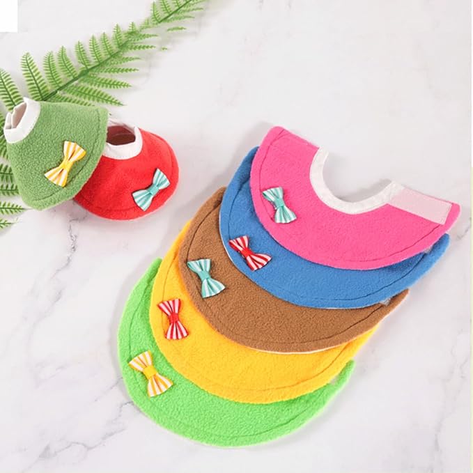 Bird Collar - Anti-Bite Elizabethan Recovery Cone Feather Plucking Protector Skin-Friendly Neckwear for Parakeets Conures Cockatiels and Small Animals Chinchilla Hamster (XS,7 Packs)