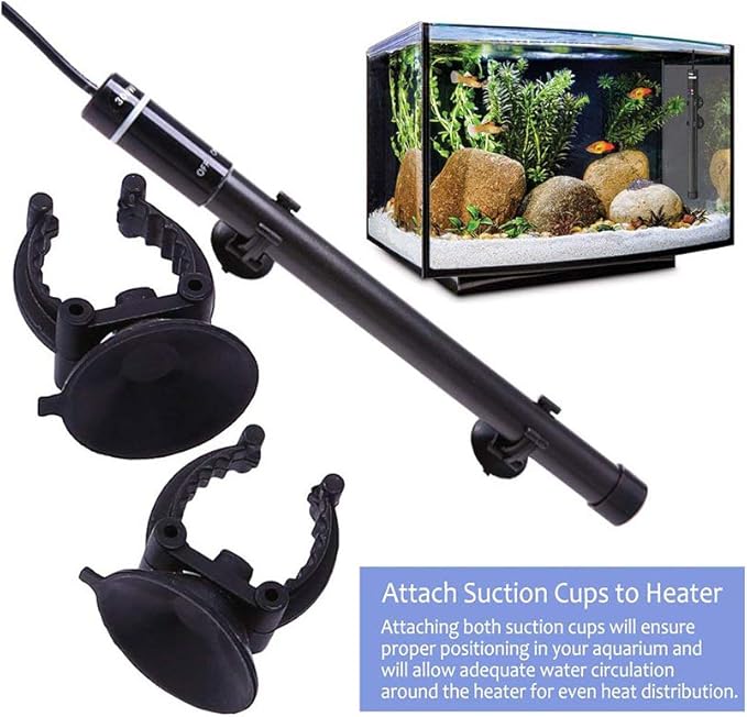 MQ Titanium Alloy 300W Aquarium Heater for Salt and Fresh Water, Digital LED Display Submersible Heater with External Thermostat Controller, for Fish Tank 50-60 Gallon