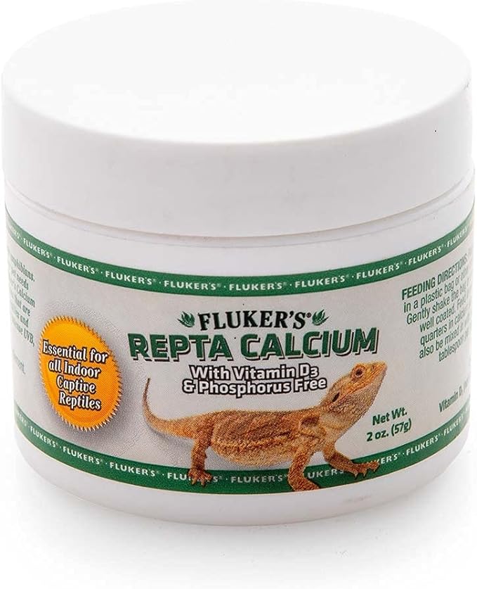 Fluker's Calcium Reptile Supplement with added Vitamin D3, 2 oz.